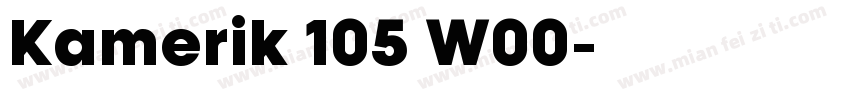 Kamerik 105 W00字体转换